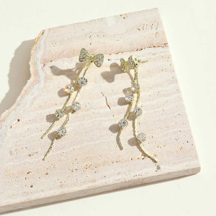 Lusty Bow Tassel Earrings - Salty Accessories