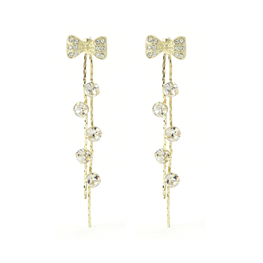 Lusty Bow Tassel Earrings - Salty Accessories