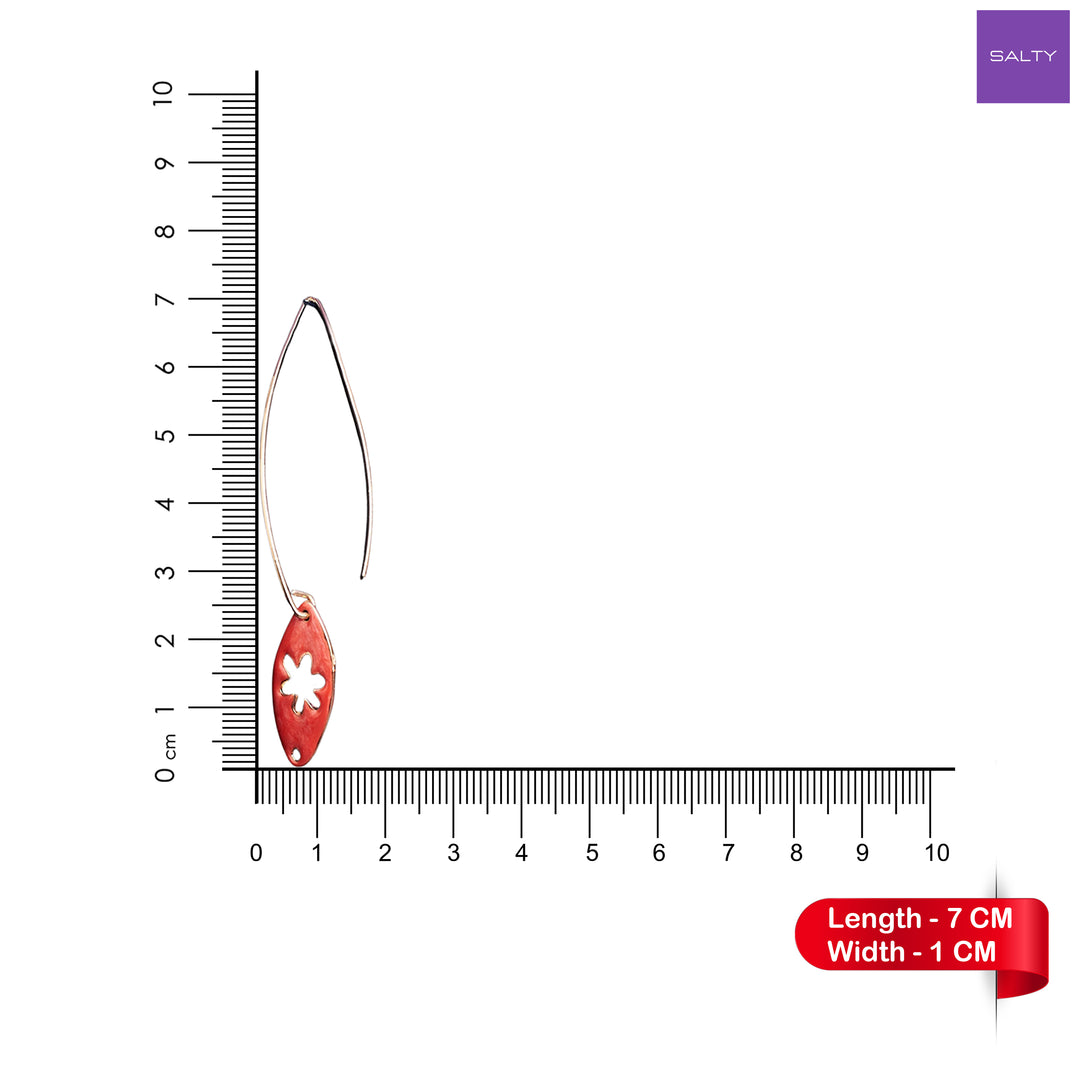 Bold Red Tassel Earrings