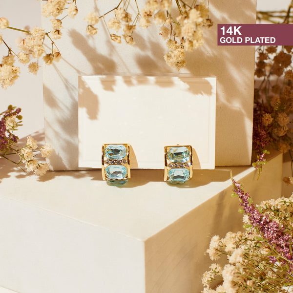 Aesthetic Teal Earrings