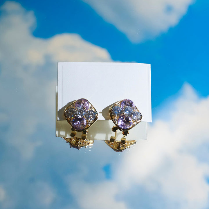 Mosaic Diamond Studs - Salty Accessories