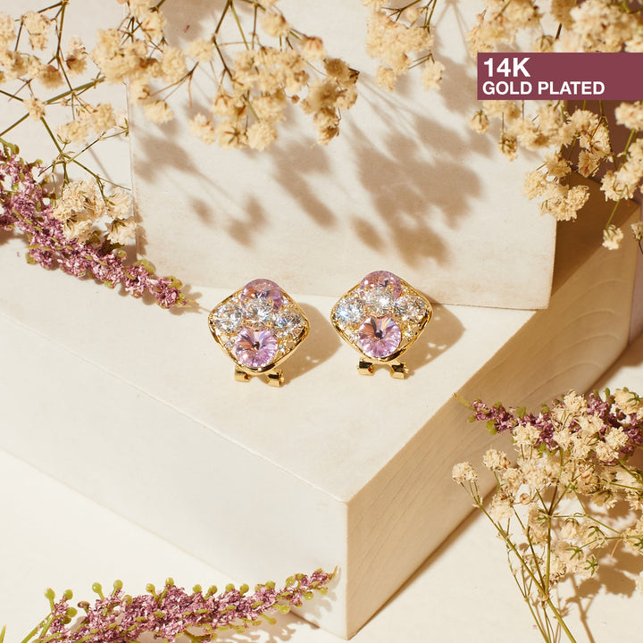 Mosaic Diamond Studs - Salty Accessories