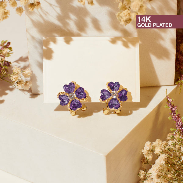 Diamond Daisy Earrings