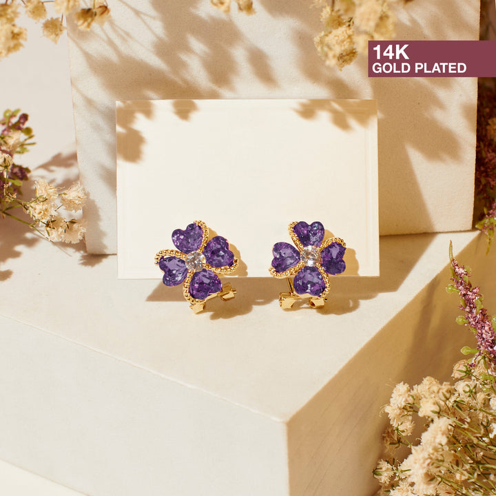 Diamond Daisy Earrings