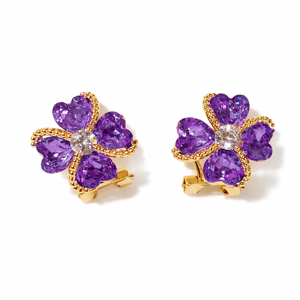 Diamond Daisy Earrings