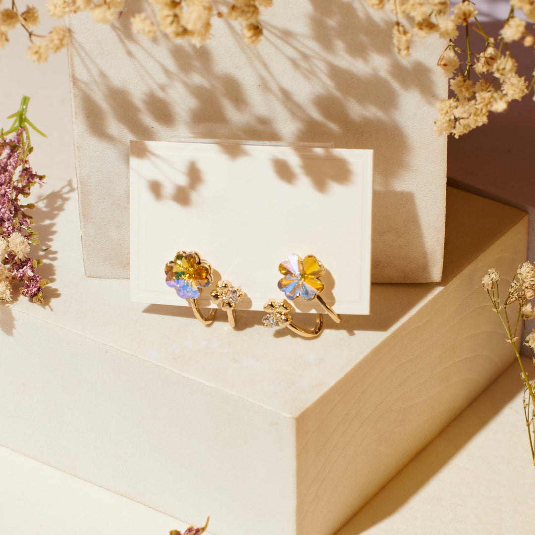 Stardust Floral Earrings - Salty Accessories
