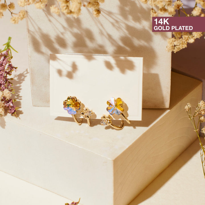 Stardust Floral Earrings - Salty Accessories