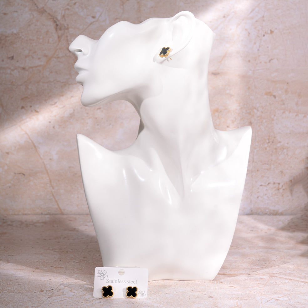 Posh Night Clover Studs