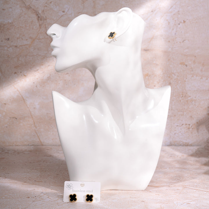 Posh Night Clover Studs