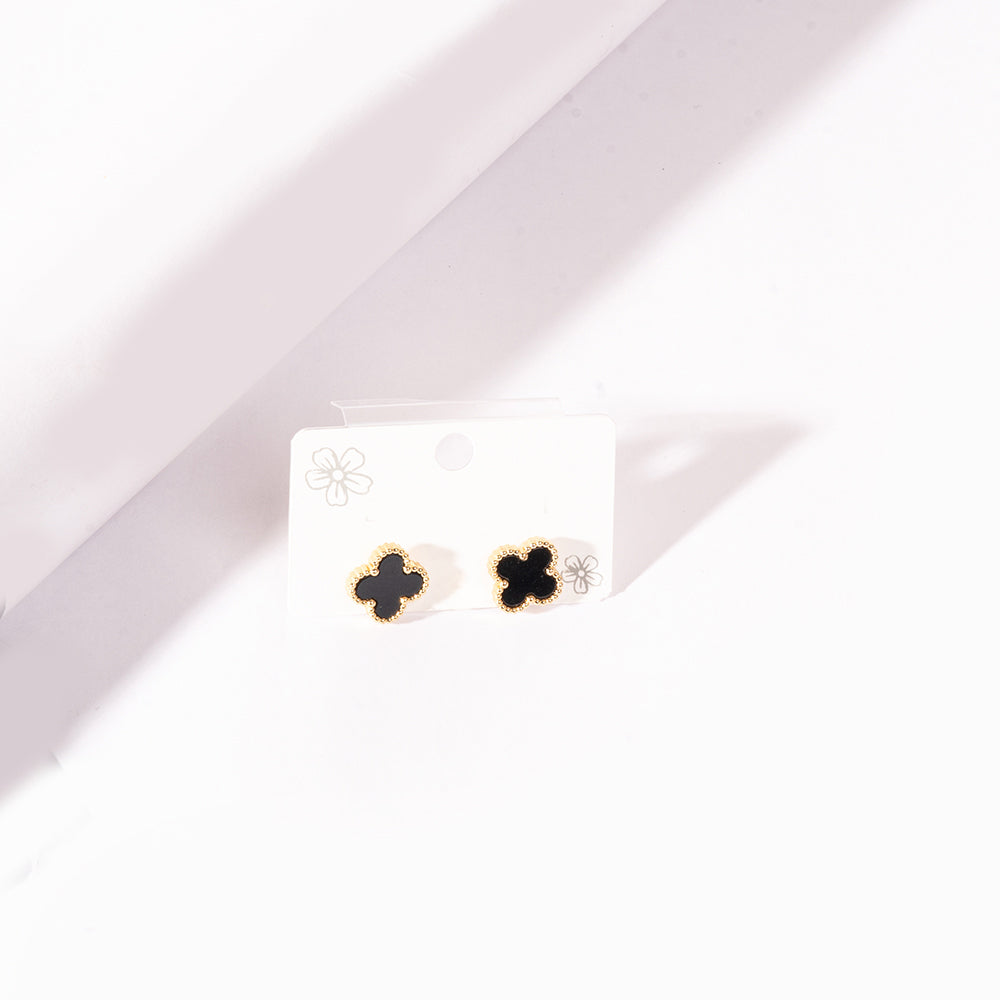 Posh Night Clover Studs