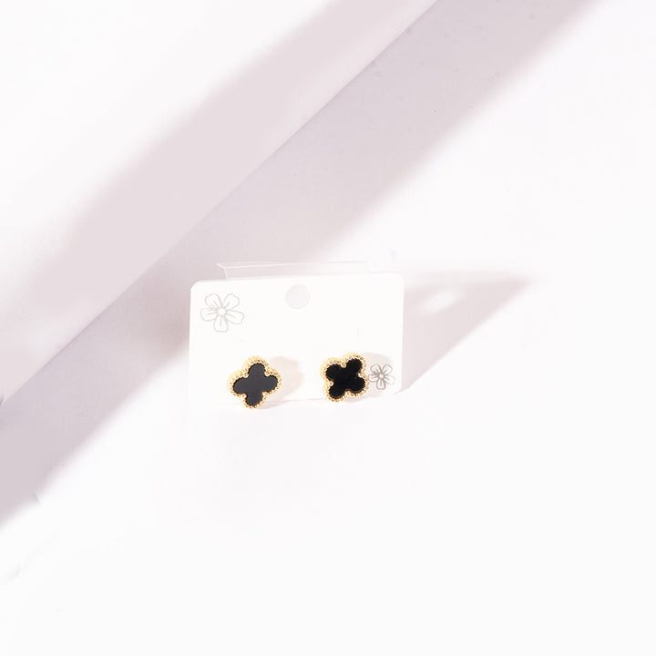 Posh Night Clover Studs
