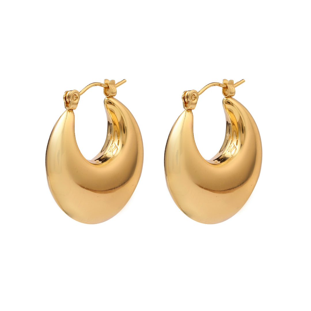 Baggy Gold Hoop Earring - Salty Accessories