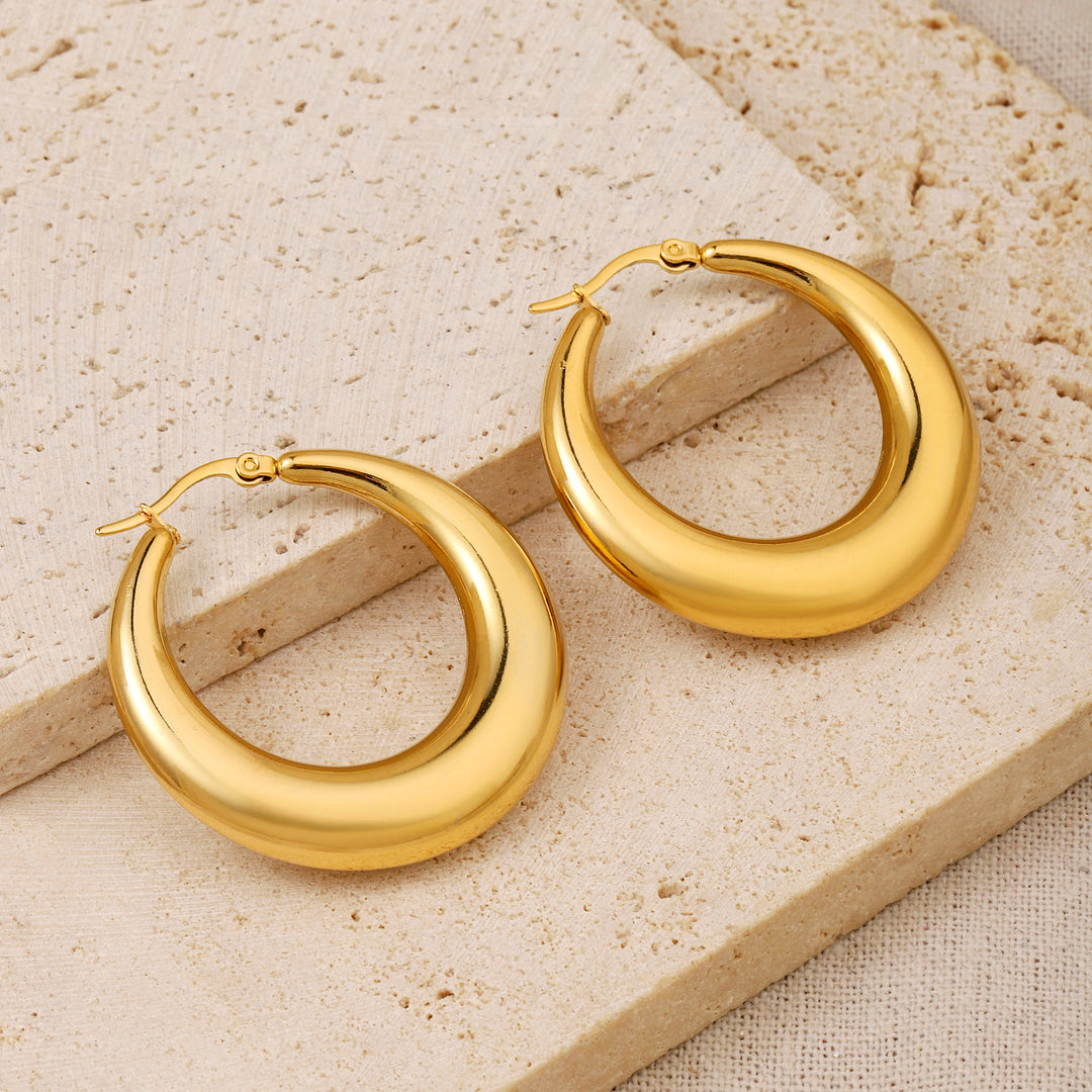 Cherubic Gold Hoop Earring - Salty Accessories