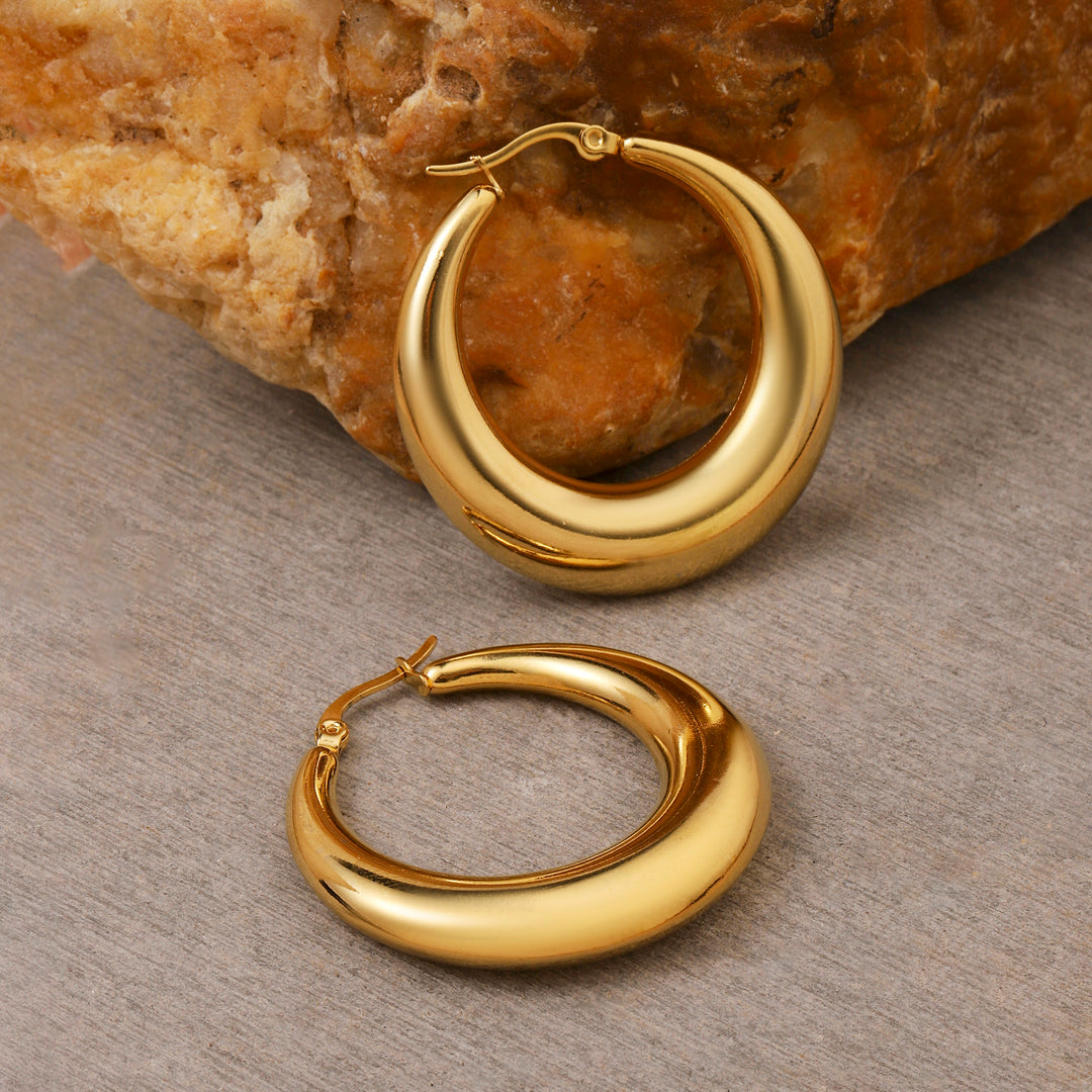 Cherubic Gold Hoop Earring - Salty Accessories