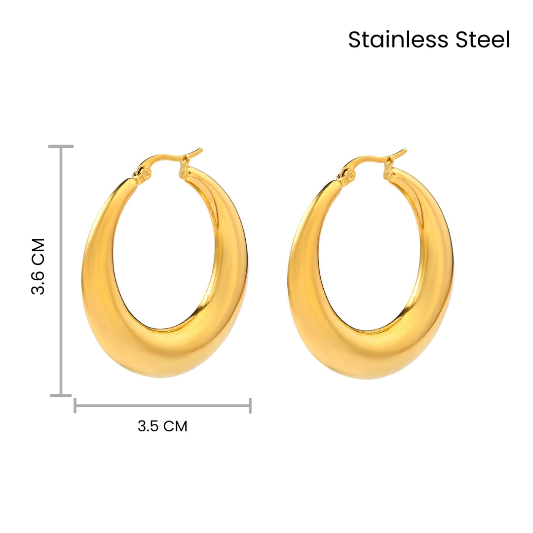 Cherubic Gold Hoop Earring - Salty Accessories