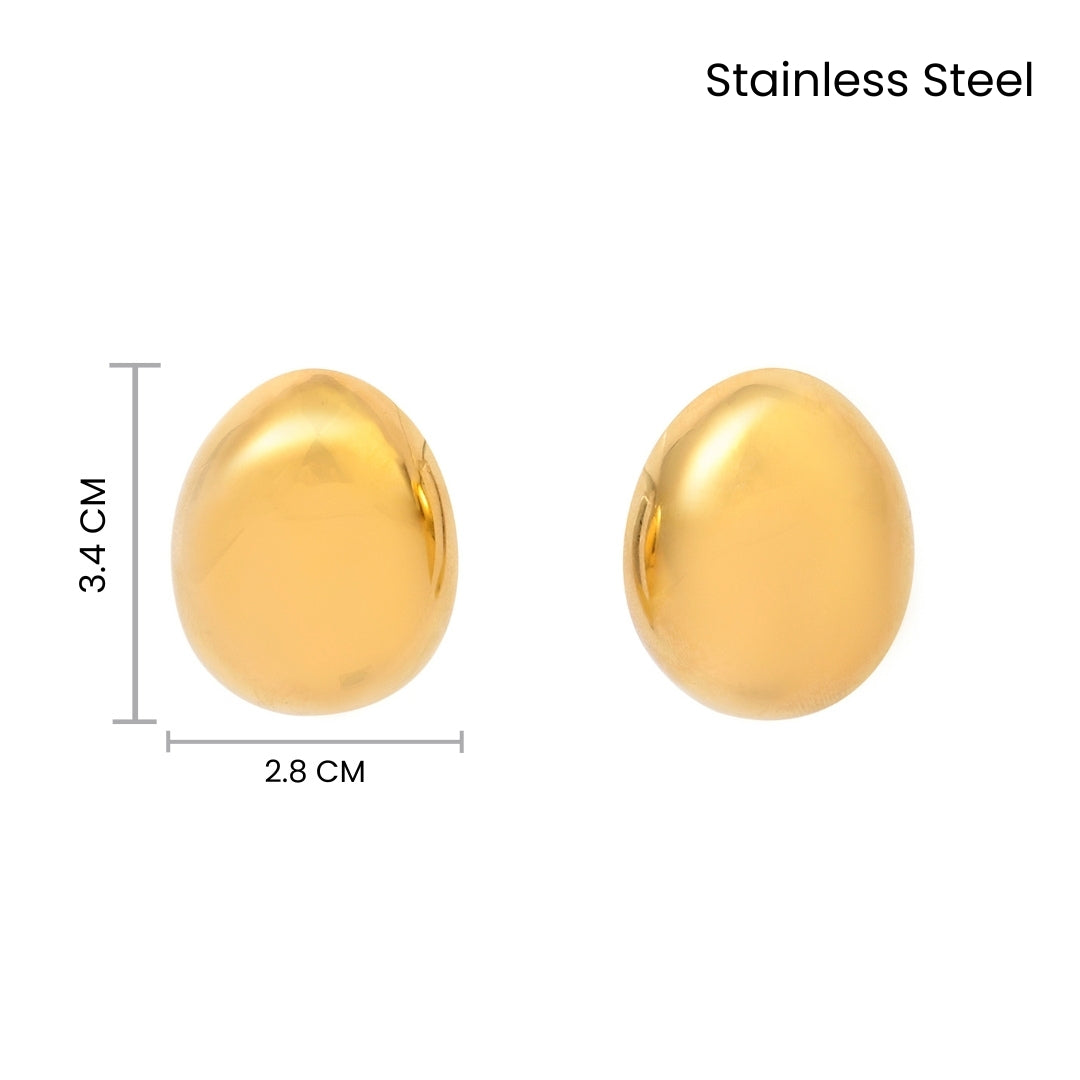 Thriving Solid Gold Earring