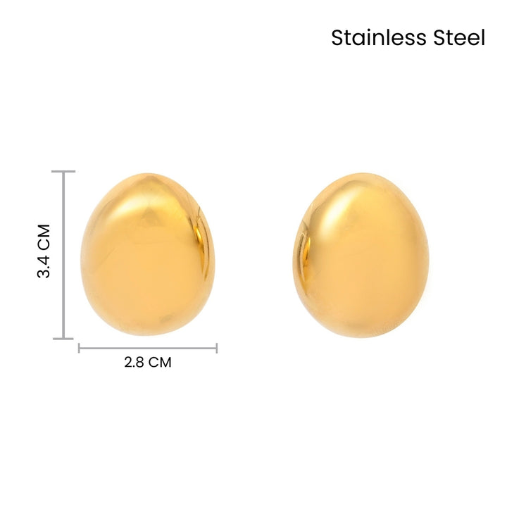 Thriving Solid Gold Earring