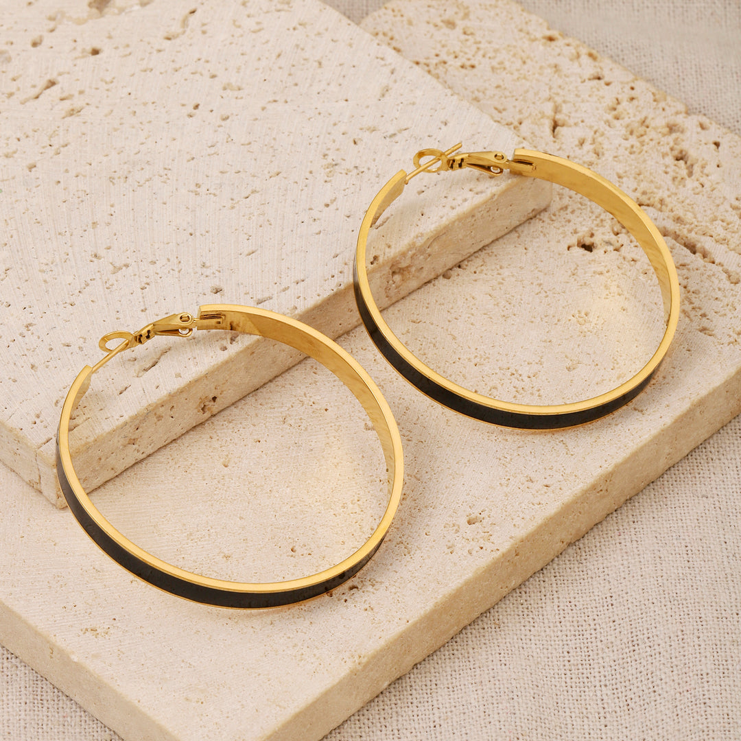 Uplifted Gold Hoop Earring - Salty Accessories