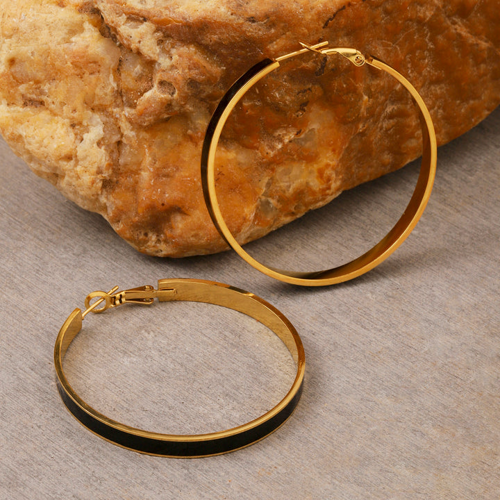 Uplifted Gold Hoop Earring - Salty Accessories