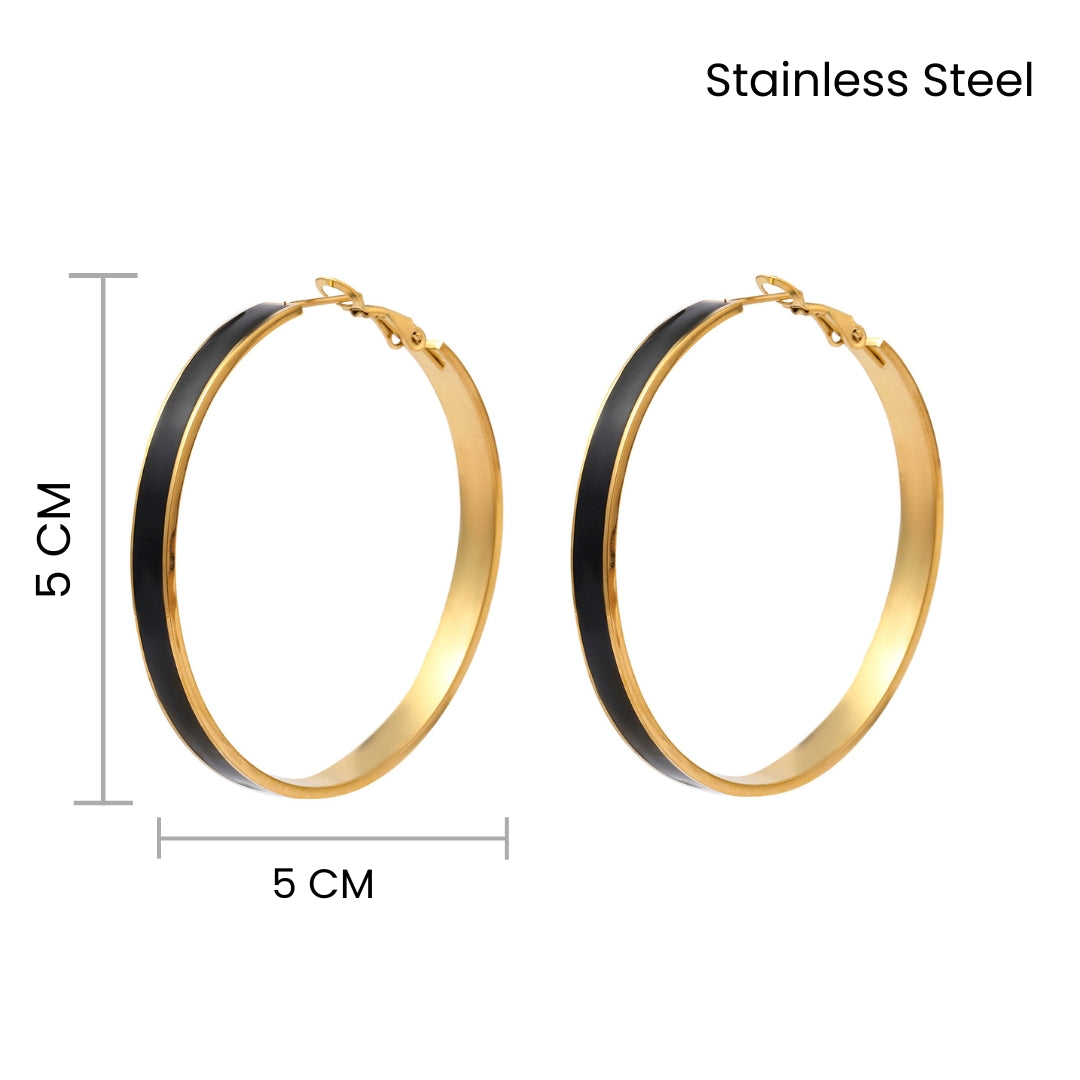 Uplifted Gold Hoop Earring - Salty Accessories