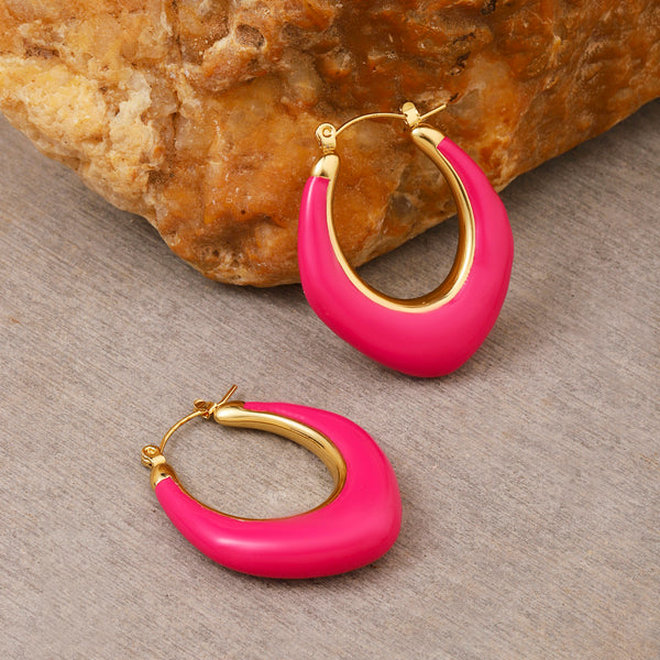 Ardent Pink Gold Earring
