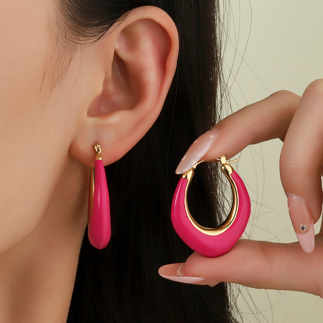 Ardent Pink Gold Earring - Salty Accessories