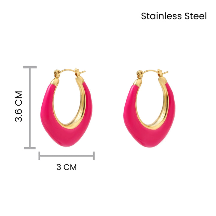 Ardent Pink Gold Earring - Salty Accessories