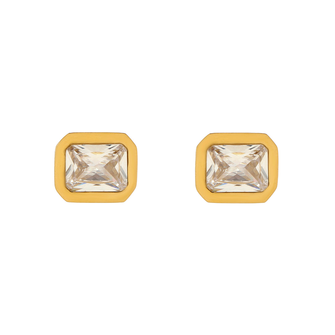 Gleeful Crystal Gold Earring