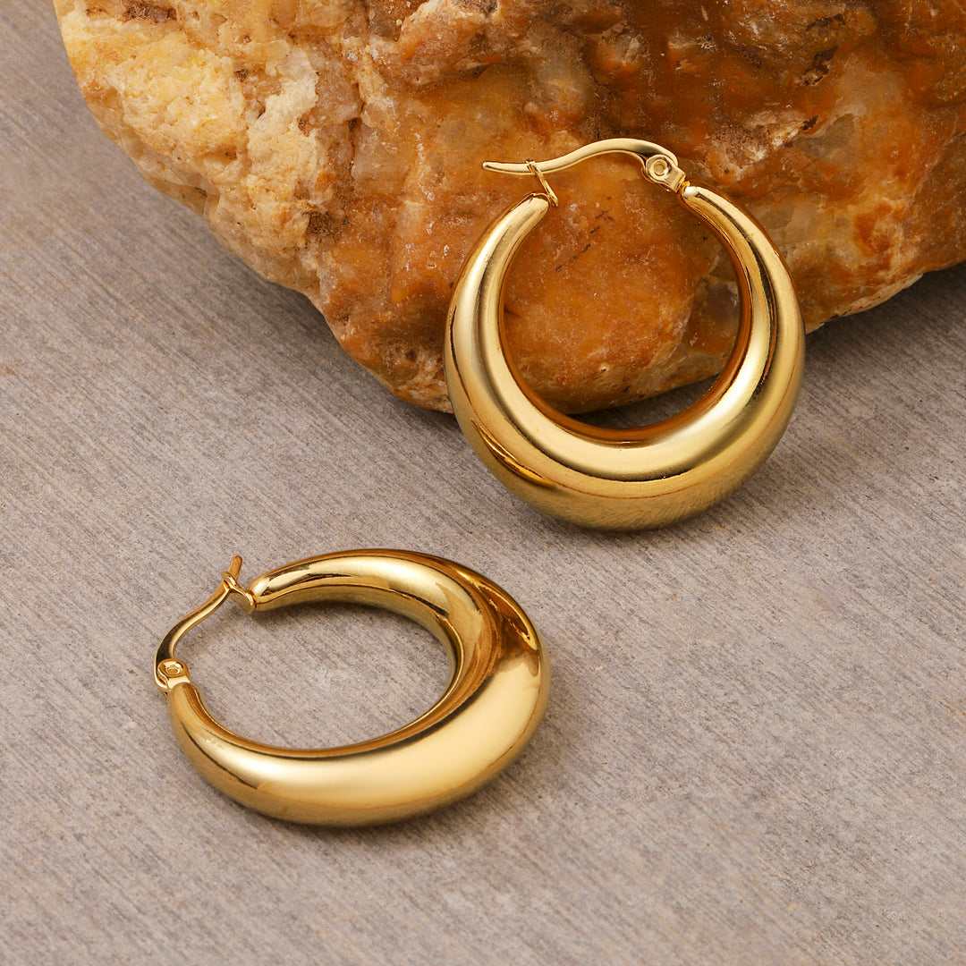 Enrapture Gold Hoop Earring