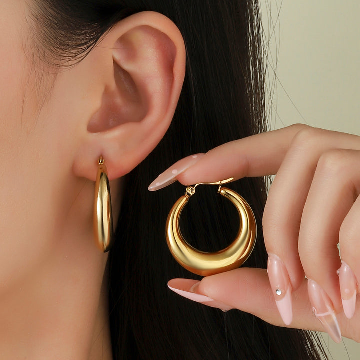 Enrapture Gold Hoop Earring