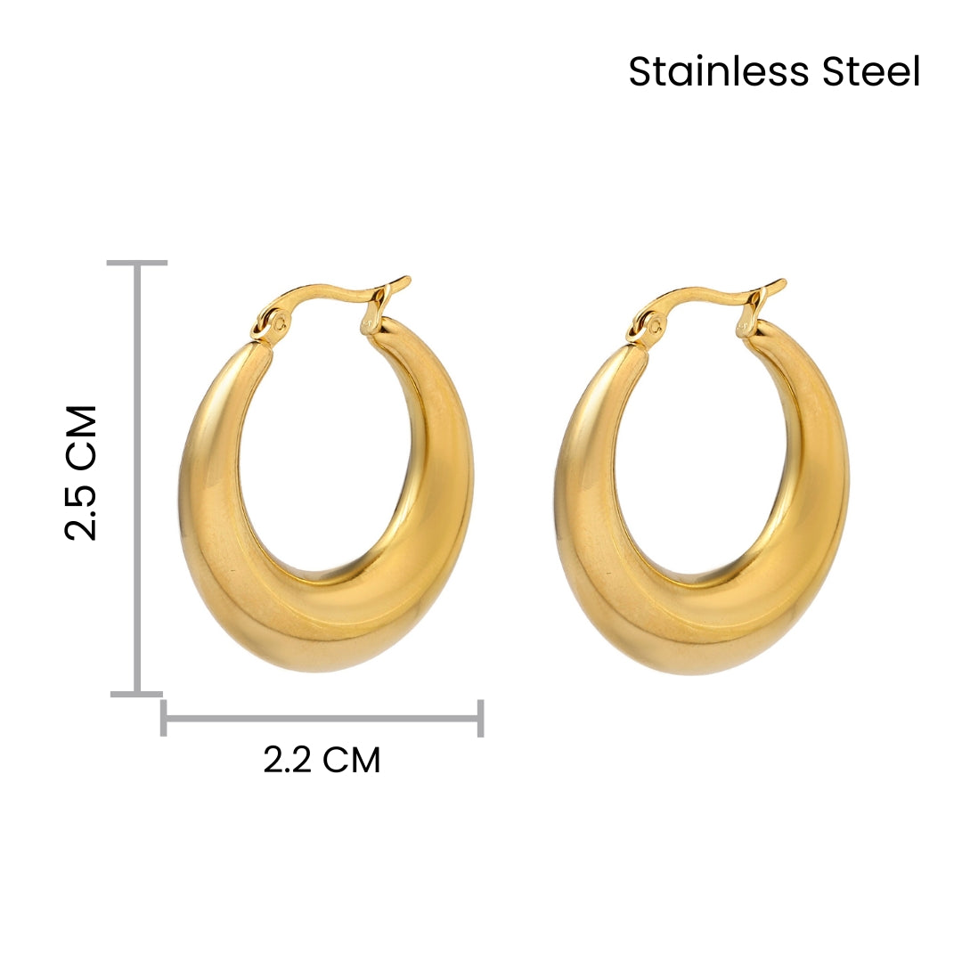 Enrapture Gold Hoop Earring