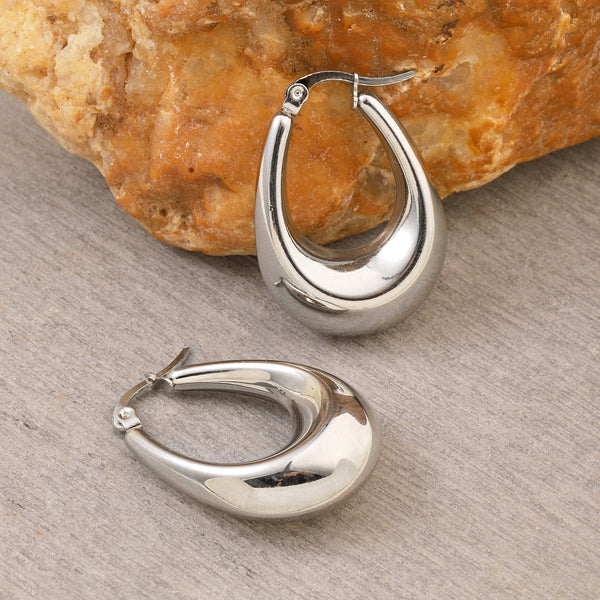 Dazzling Silver Earring