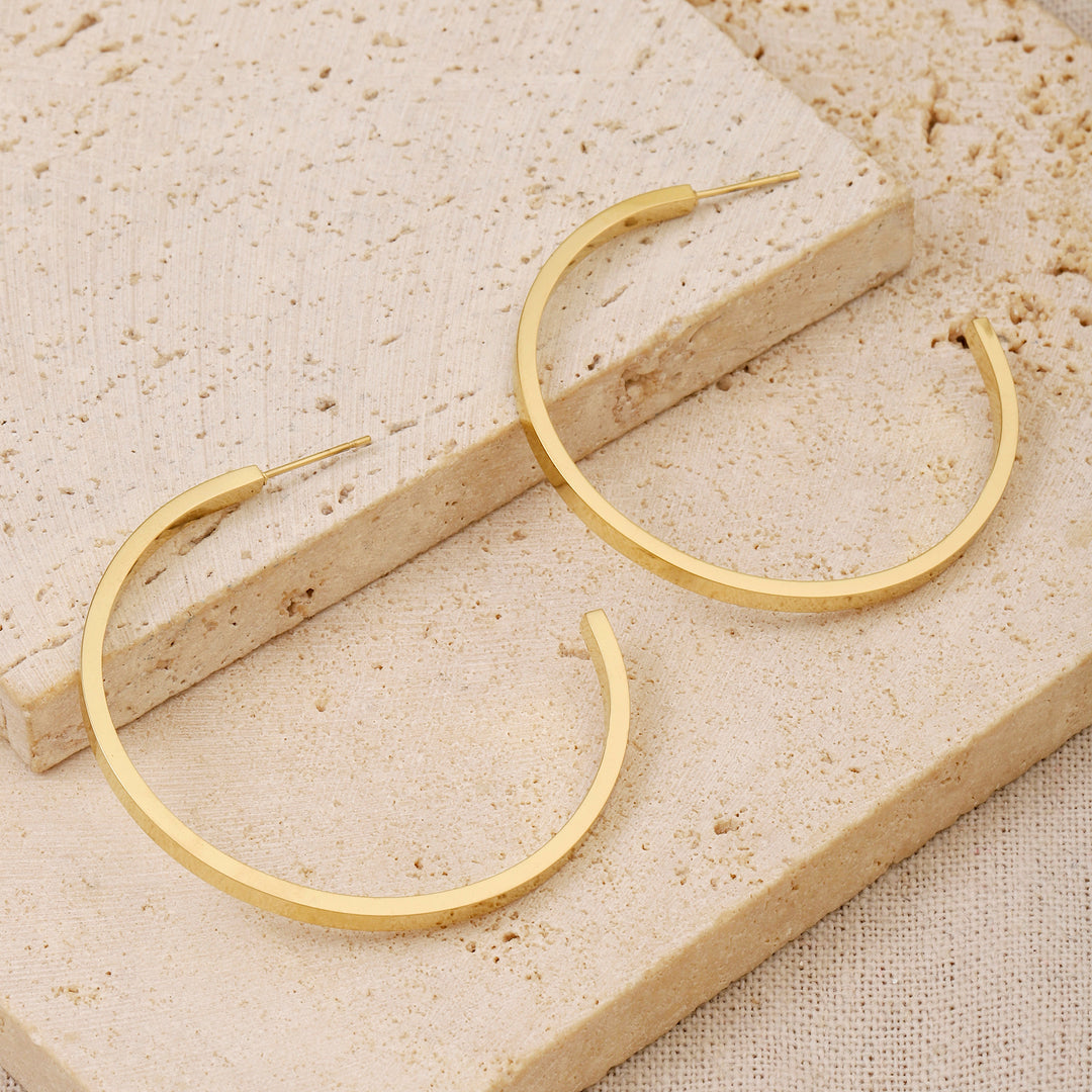 Jubilant Big Gold Hoop Earring - Salty Accessories