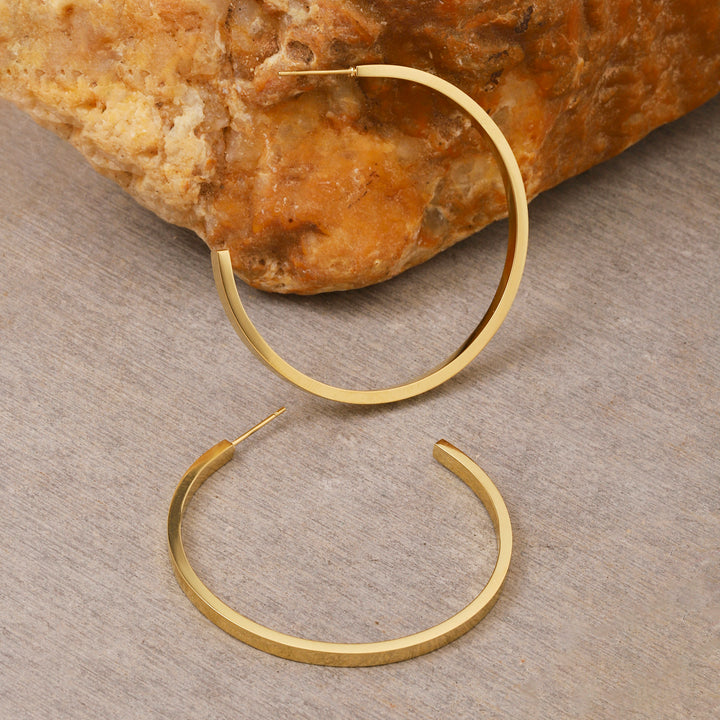 Jubilant Big Gold Hoop Earring
