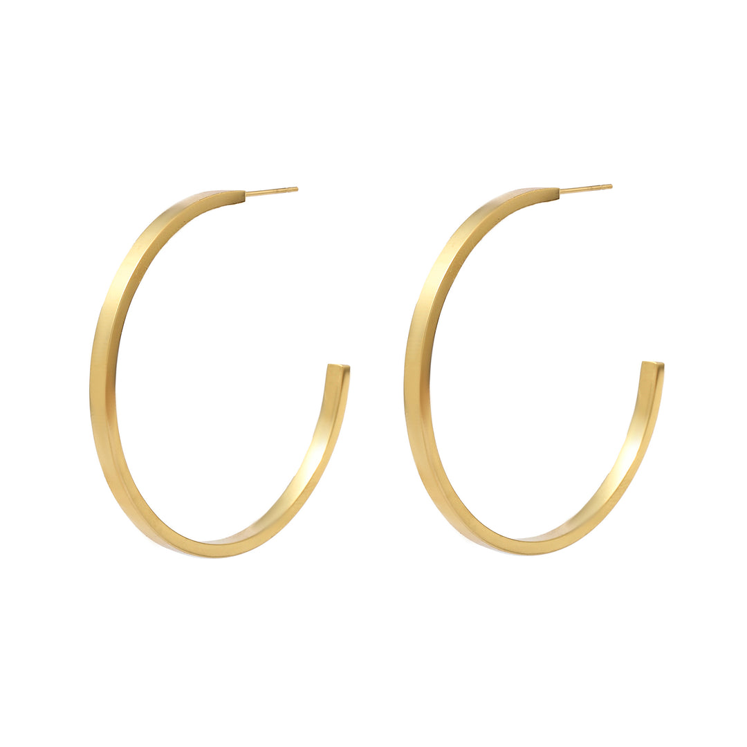 Jubilant Big Gold Hoop Earring