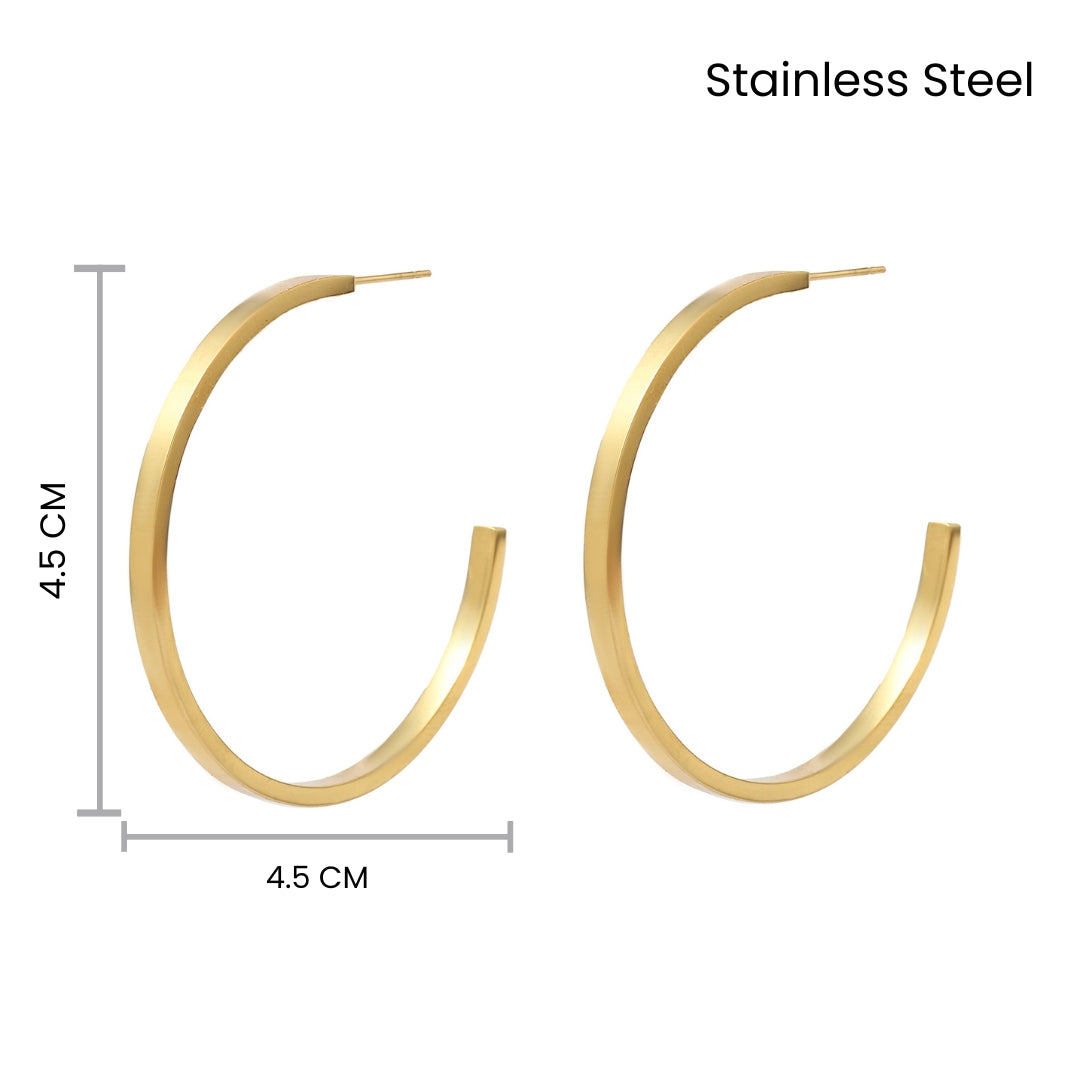 Jubilant Big Gold Hoop Earring