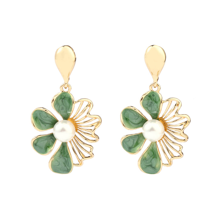 Exquisite Floral Luxury Gold Earring - Salty Accessories