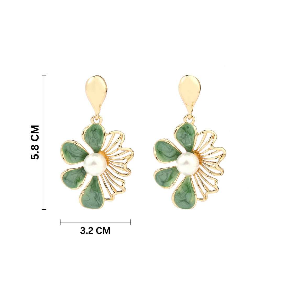 Exquisite Floral Luxury Gold Earring