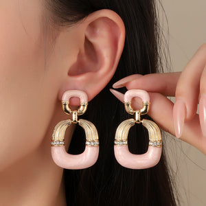 Mauve Luxury Gold Earring - Salty Accessories
