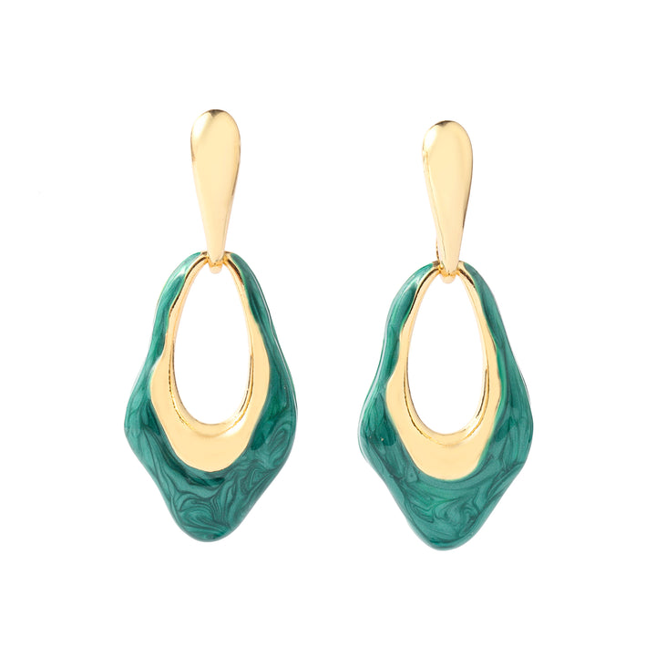 Elite Asymmetry Luxury Gold Earring - Salty Accessories