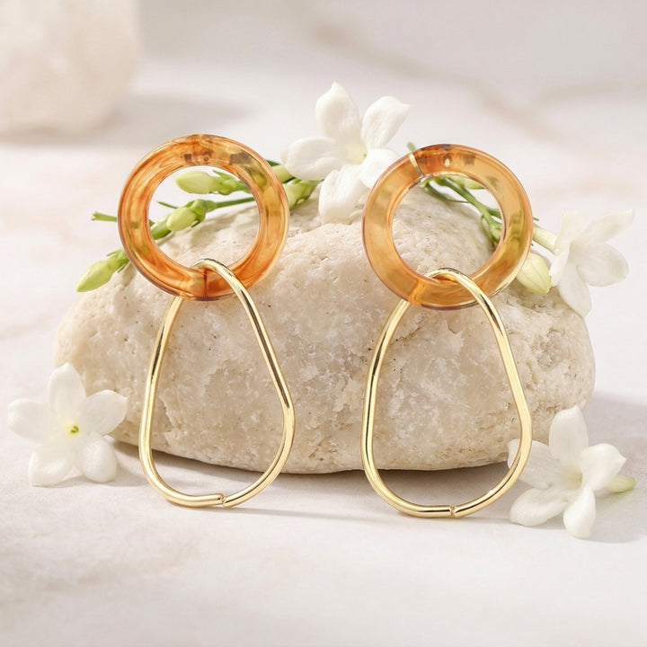 Digi Link Luxury Gold Earring