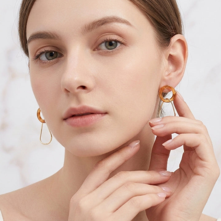 Digi Link Luxury Gold Earring