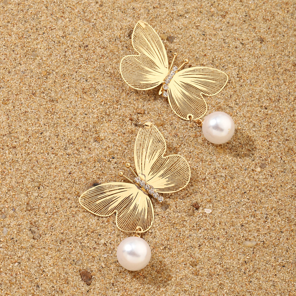 Buttery Pearl Luxury Gold Earring - Salty Accessories