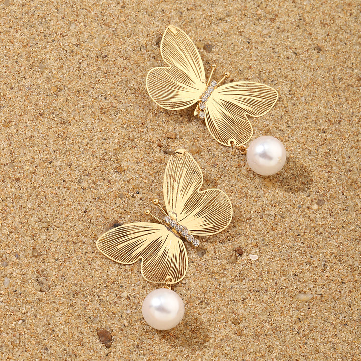 Buttery Pearl Luxury Gold Earring - Salty Accessories