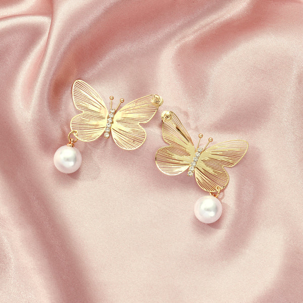 Buttery Pearl Luxury Gold Earring