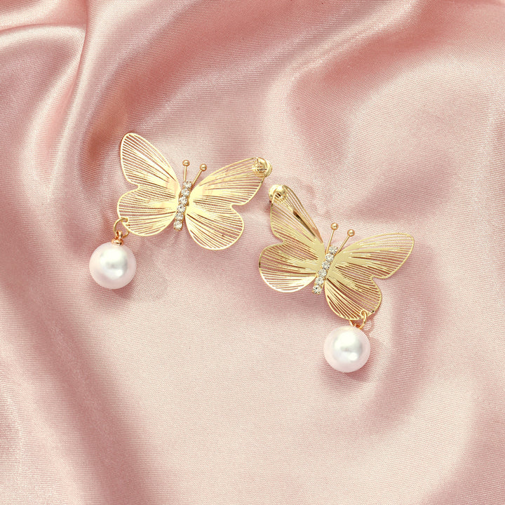 Buttery Pearl Luxury Gold Earring - Salty Accessories