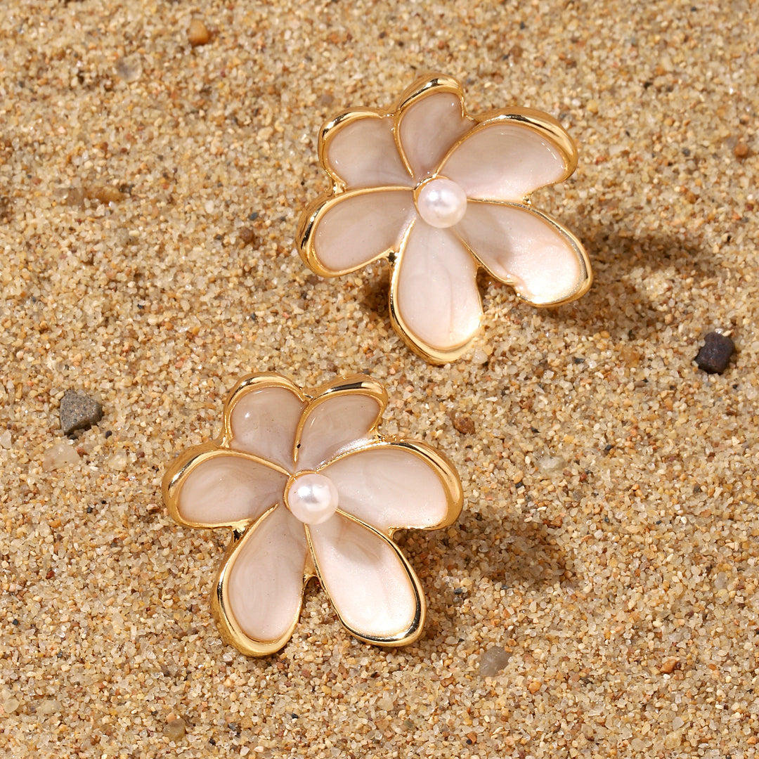 Daisy Luxury Gold Earring - Salty Accessories