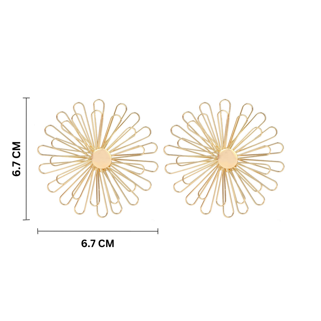 Blooming Luxury Gold Earring