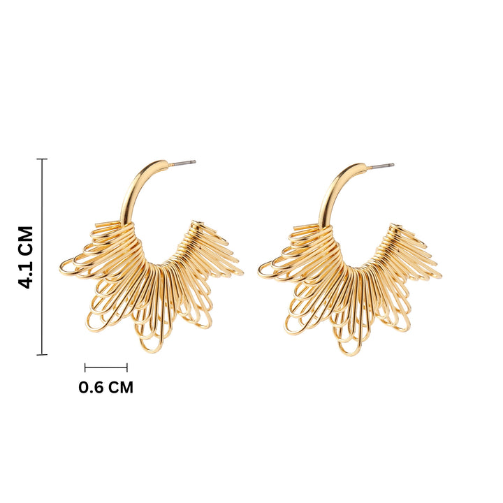 Lucrative Luxury Gold Earring - Salty Accessories