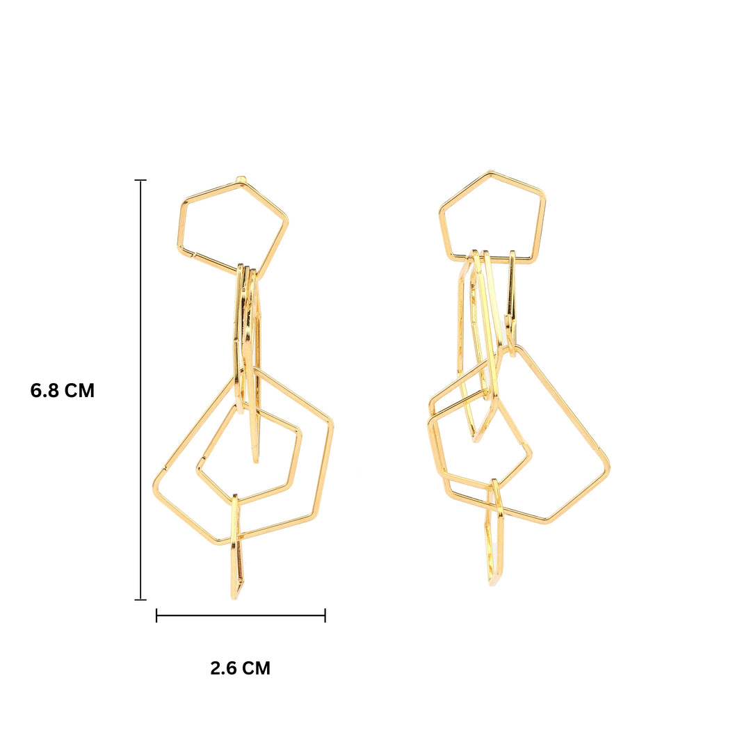 Prismy Luxury Gold Earring - Salty Accessories